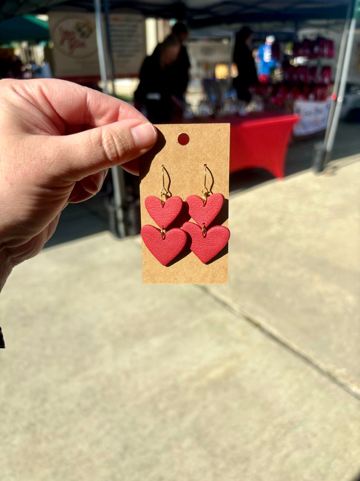 RED HEART DANGLE