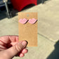 LARGE PINK KISSES STUD