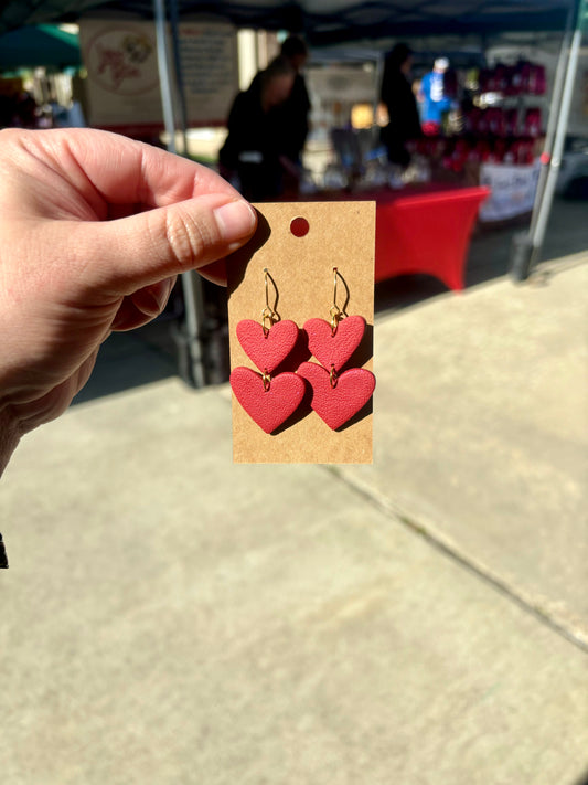 RED HEART DANGLE