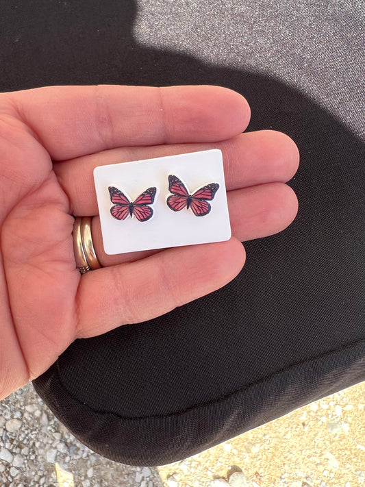 BRANDI BUTTERFLY STUD